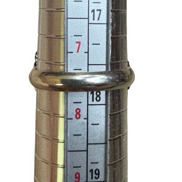 Handmade Sterling Silver Plated Teardrop Gemstone Ring - Picture 4 of 5